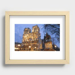 Notre-Dame de Paris Recessed Framed Print
