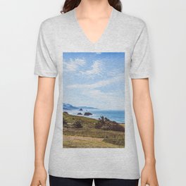 Oregon Coast - Cannon Beach V Neck T Shirt