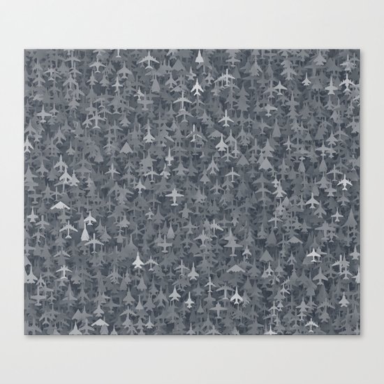 Airplanes camouflage Canvas Print