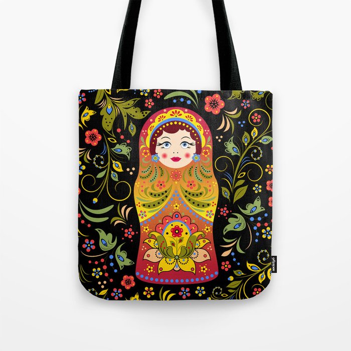 Russian Matrioshka Tote Bag By All4you