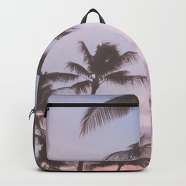 Pastel Palm Trees Backpack | Color, Sunset, Beachscene, Venicebeach, Photo, Illustration, Losangeles, Digital, Travel, Hawaii 