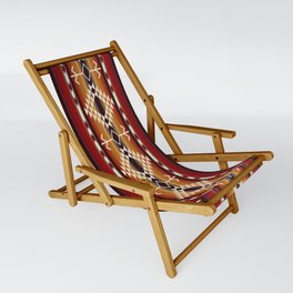 Amber Fire Native American Tribal Pattern Sling Chair