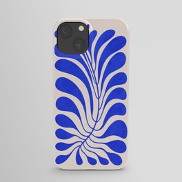 Electrik Blue Ferns: Matisse Edition iPhone Case