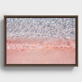PINK BEACH - Flores Indonesia Framed Canvas
