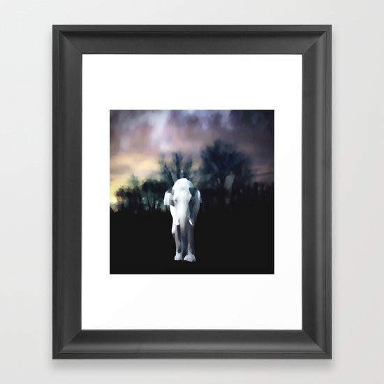 I heart the Elephant Framed Art Print