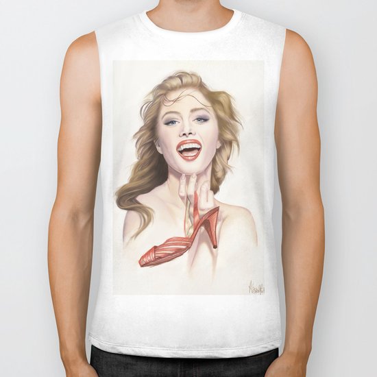 italian fashion 80s Biker Tank