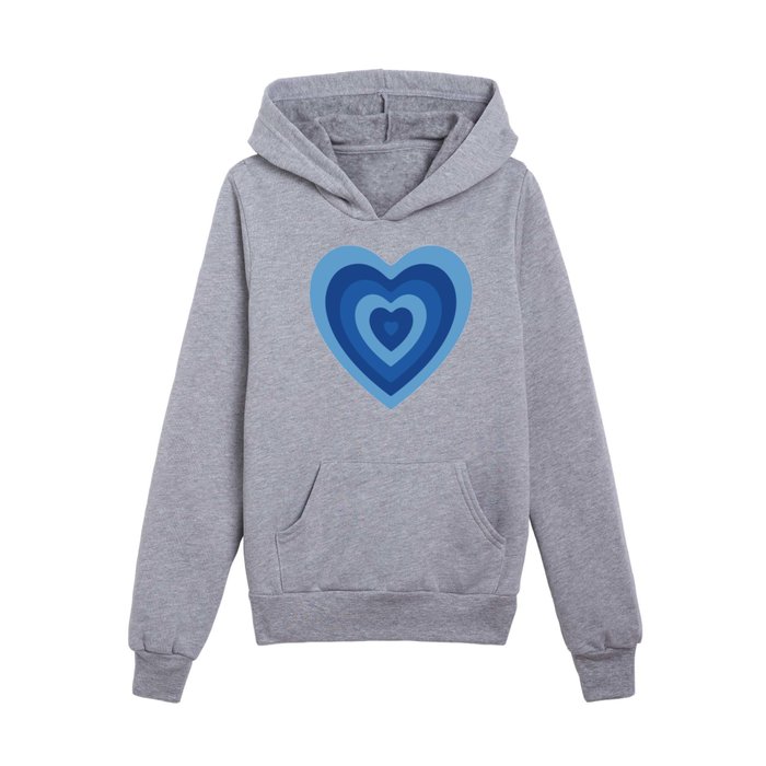 Lapis lazuli Heartbeat Kids Pullover Hoodie