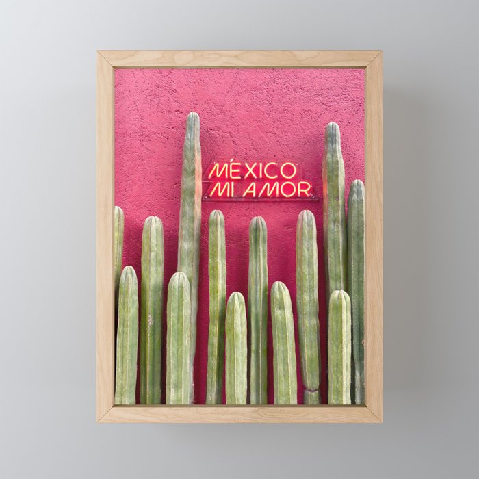 Mexico Mi Amor Framed Mini Art Print