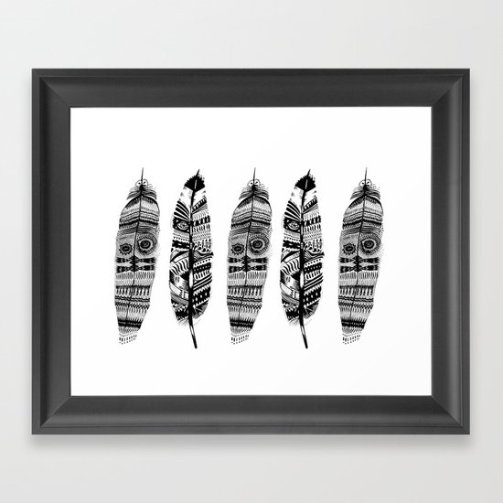 Feather time Framed Art Print