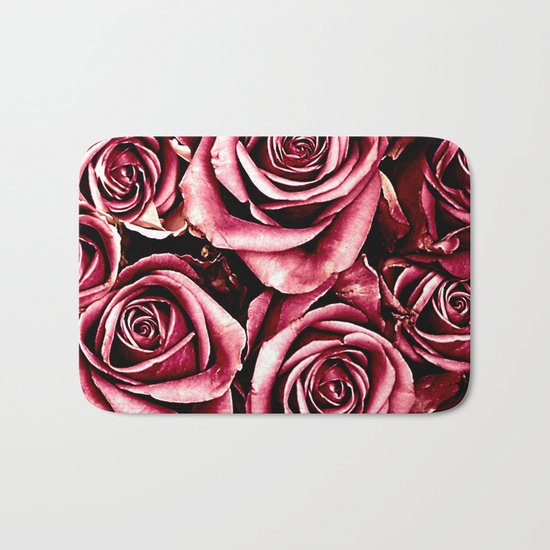 Vintage roses(4) Bath Mat