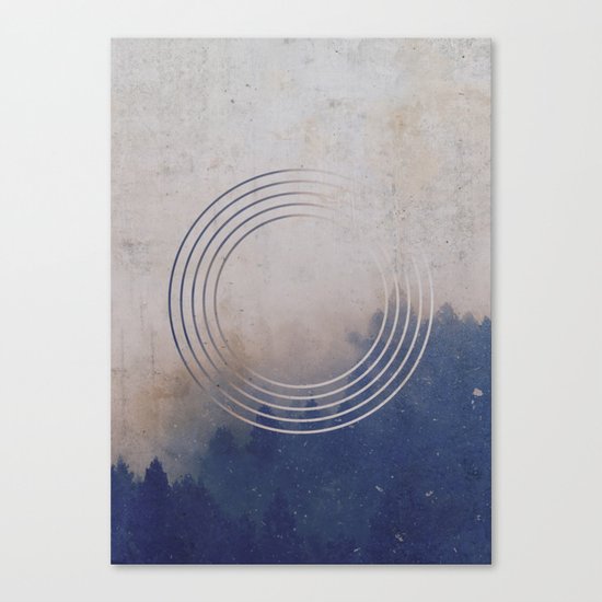 Circles into the Fog Canvas Print