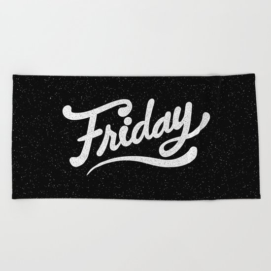 Friday Beach Towel