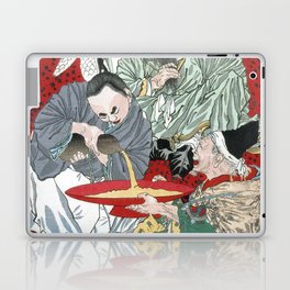 Tōbōsaku, Miura Yoshiaki the Tax Collector, and Urashima Tarō Drinking Wine Laptop Skin