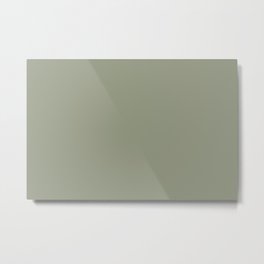 Dark Pastel Sage Green Solid Color Parable to Tuscan Olive 5004-2A by Valspar Metal Print | Colors, Illustration, Nature, Solid Colors, Painting, Green, Solidcolor, Simple, Graphic Design, Solid 