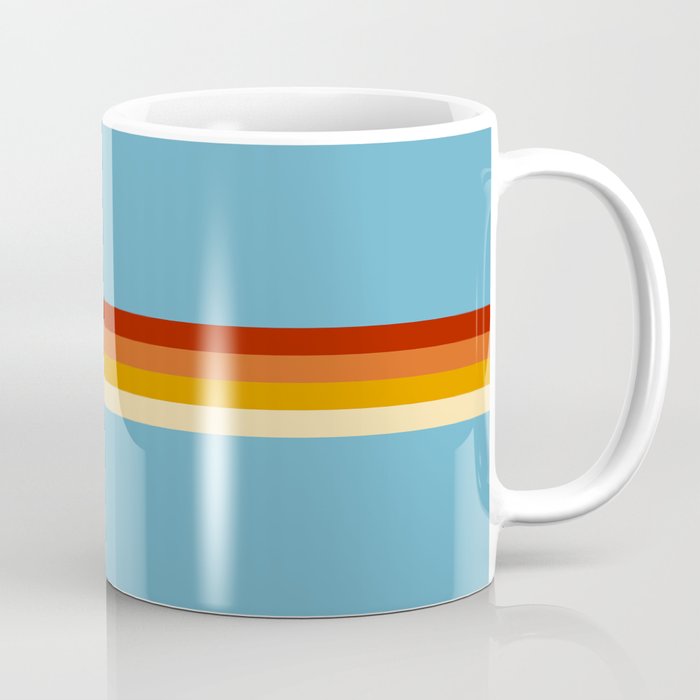 Losna - Classic Retro Summer Stripes Coffee Mug
