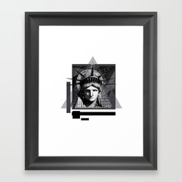 Abstract Statue of Liberty Framed Art Print