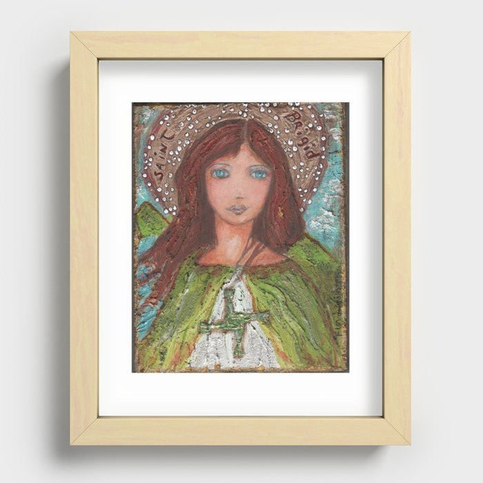 Saint Brigid Recessed Framed Print