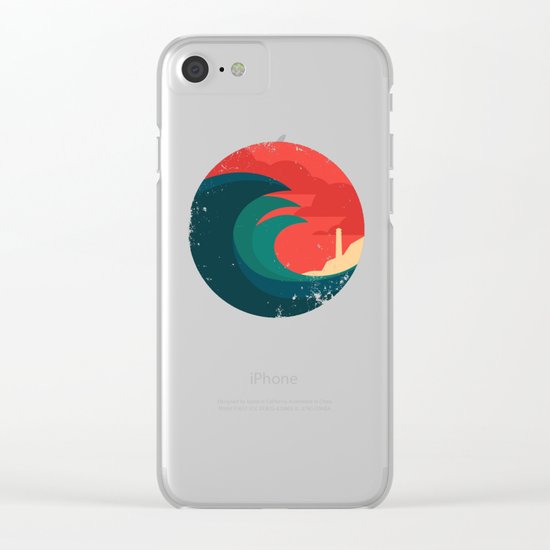 The wild ocean Clear iPhone Case