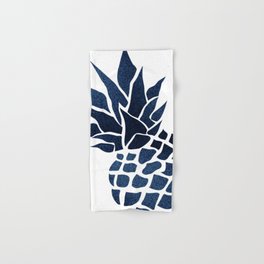 Pineapple, Big Blue, Denim Navy Hand & Bath Towel
