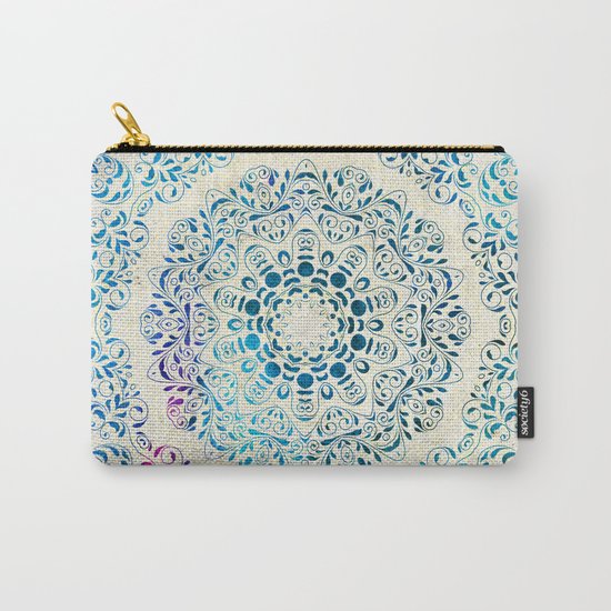Watercolor Mandala Carry-All Pouch