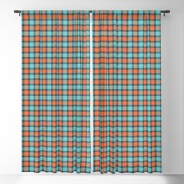 Brown And Blue Buffalo Plaid,Brown And Blue plaid,Brown And Blue Gingham Checks,Brown And Blue Buffalo Checks,Brown And Blue Tartan, Blackout Curtain