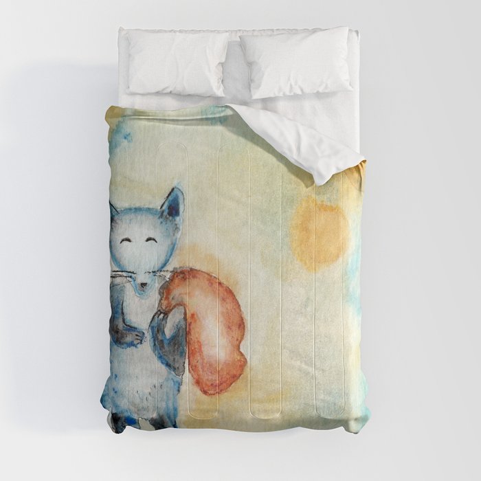 Journey Of A Blue Fox Comforter