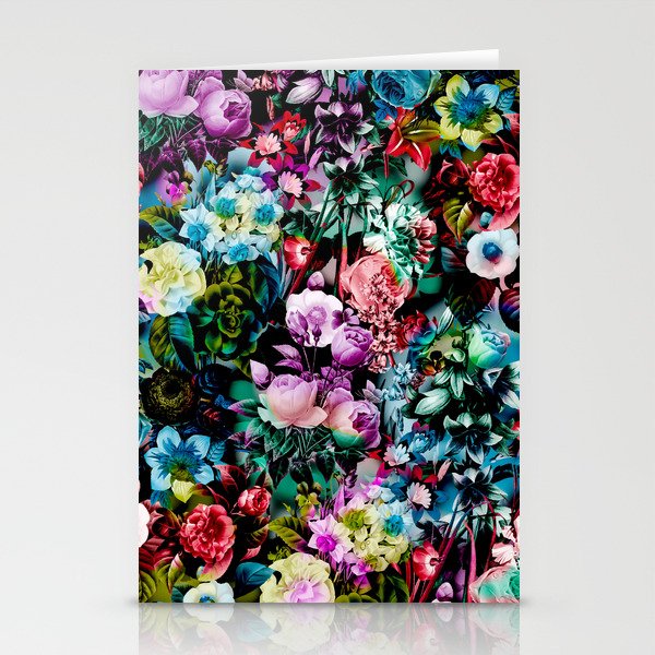 Multicolor Floral Pattern Stationery Cards
