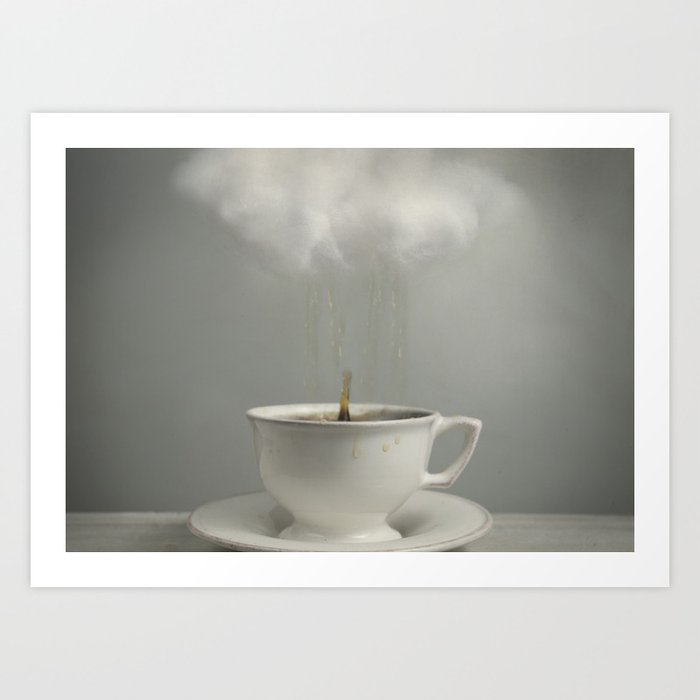 Raining Tea Art Print