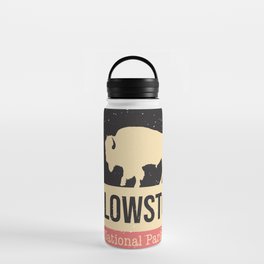 Yellowstone National Park Badge Water Bottle