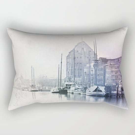 Greifswald Northeast Germany Harbour Rectangular Pillow