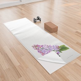 Lilac Love by Teresa Thompson Yoga Towel