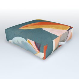 Colorful Branching Out 01 Outdoor Floor Cushion