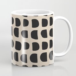 Modern Mudcloth Pattern - Black and White Coffee Mug
