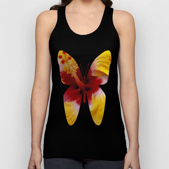 Yellow Burst Flower Unisex Tank Top