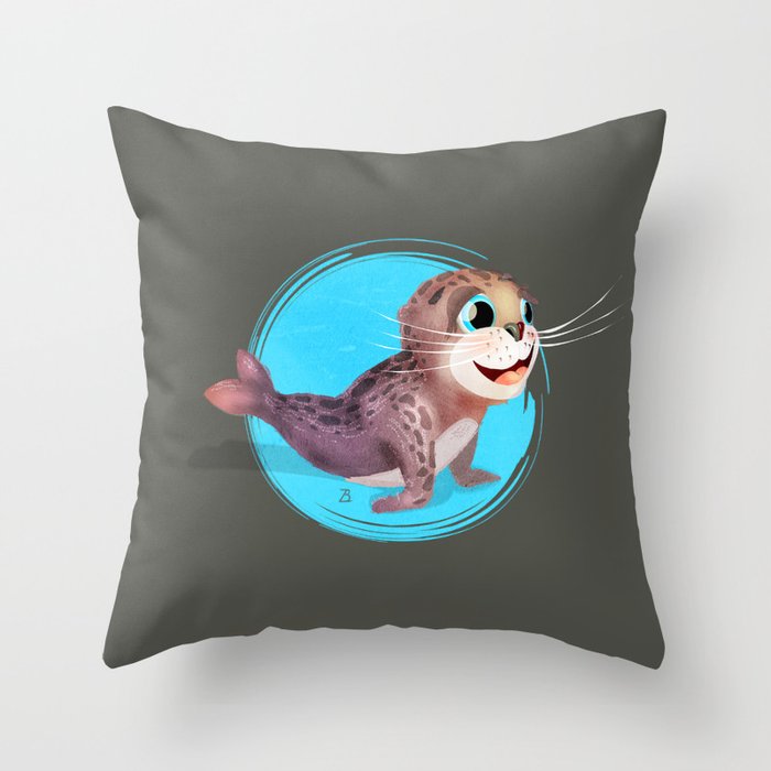 Sea Lion Throw Pillow