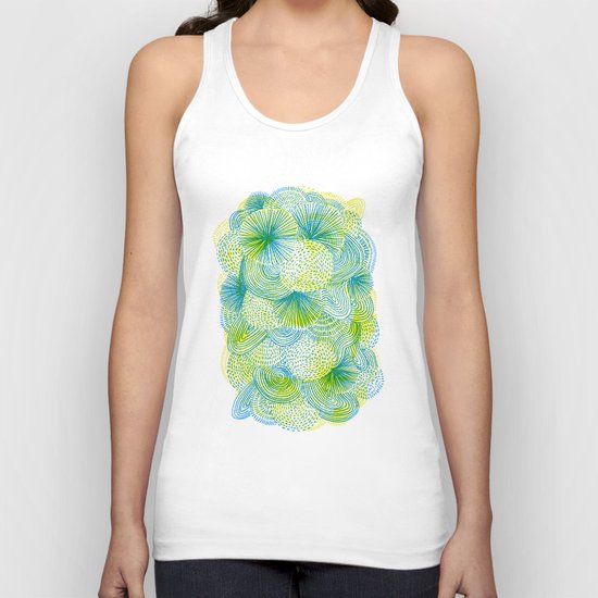 Space lime Unisex Tank Top