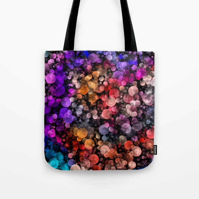 Multicolored Blurred Lights Tote Bag