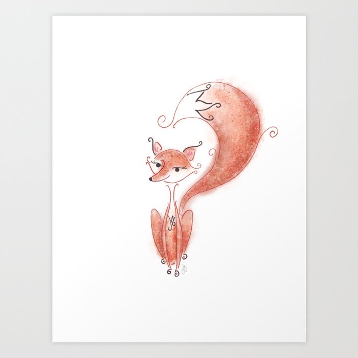 Foxy Lady Art Print By Falyourpal Society6