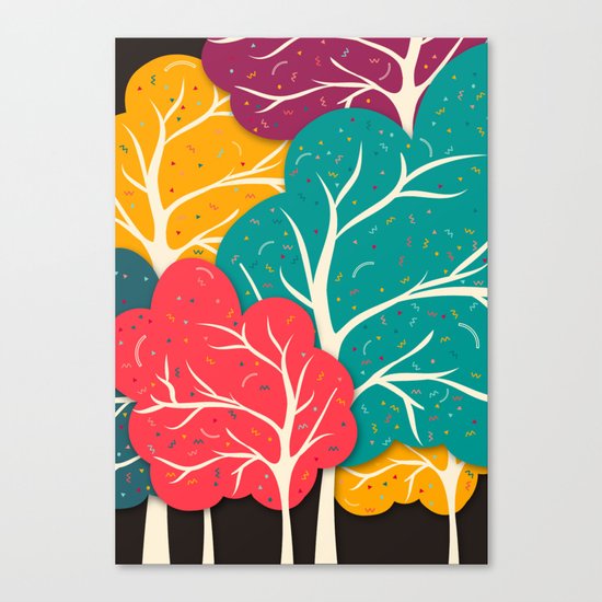 Happy Forest Canvas Print