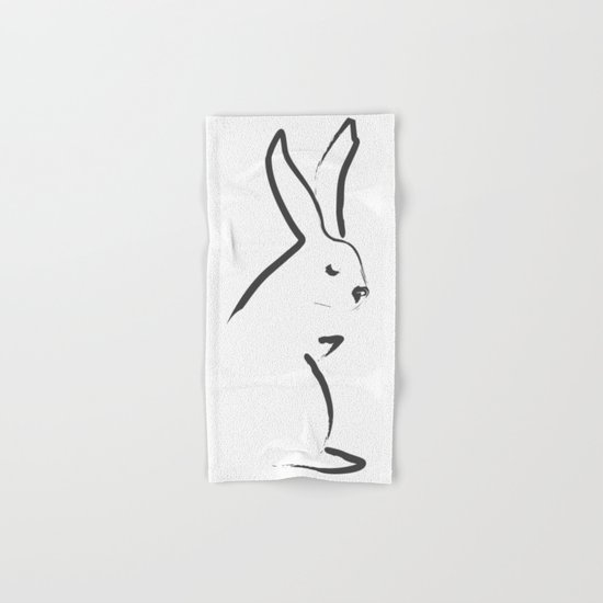 Zen Snow Bunny Hand & Bath Towel