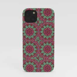 flower mandala design pattern iPhone Case