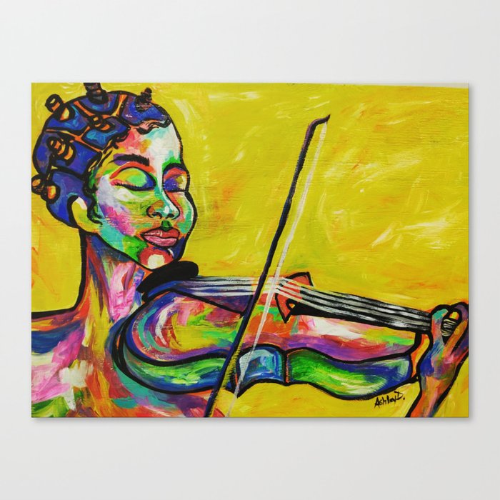 Bantus and violins Canvas Print