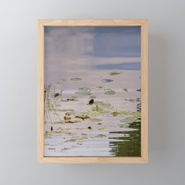 Impressionist Florida Lake View Framed Mini Art Print
