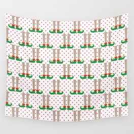 Christmas Elf Pattern Wall Tapestry
