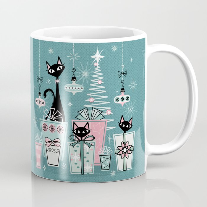 Vintage Kitty Christmas II sxs6- ©studioxtine Coffee Mug