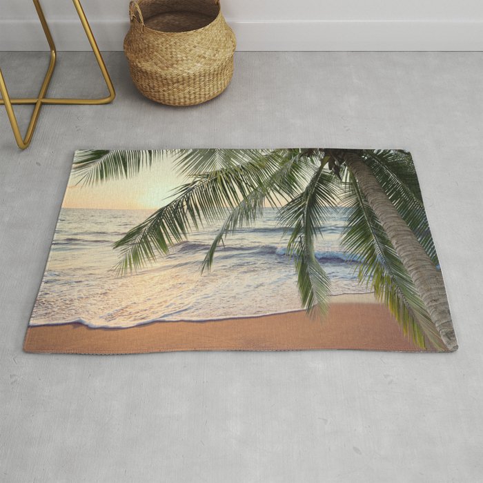 Beach - Palm Trees - Sun - Summer  Rug