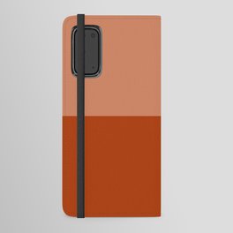 Pale Copper and Rust Orange Android Wallet Case