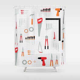 Tool Wall Shower Curtain