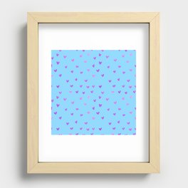 Little Shiny Hearts - Love Recessed Framed Print