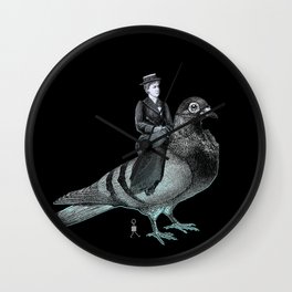 Pigeon Sidesaddle Wall Clock